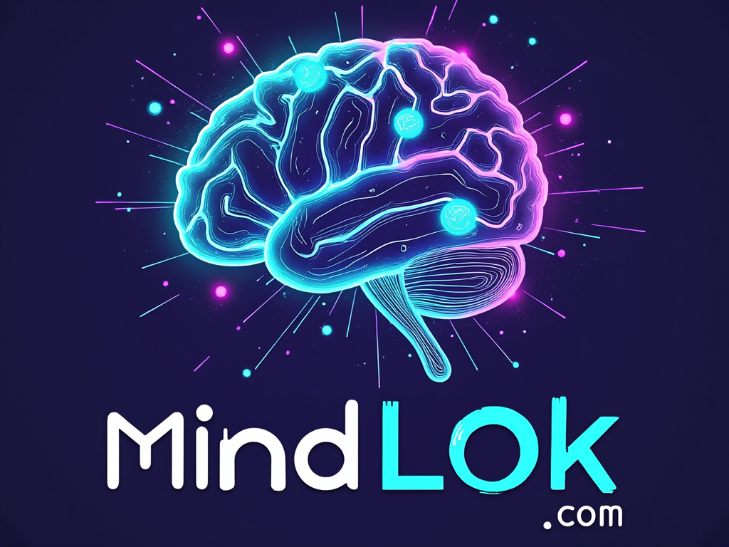 Logo for MindLok.com premium domain