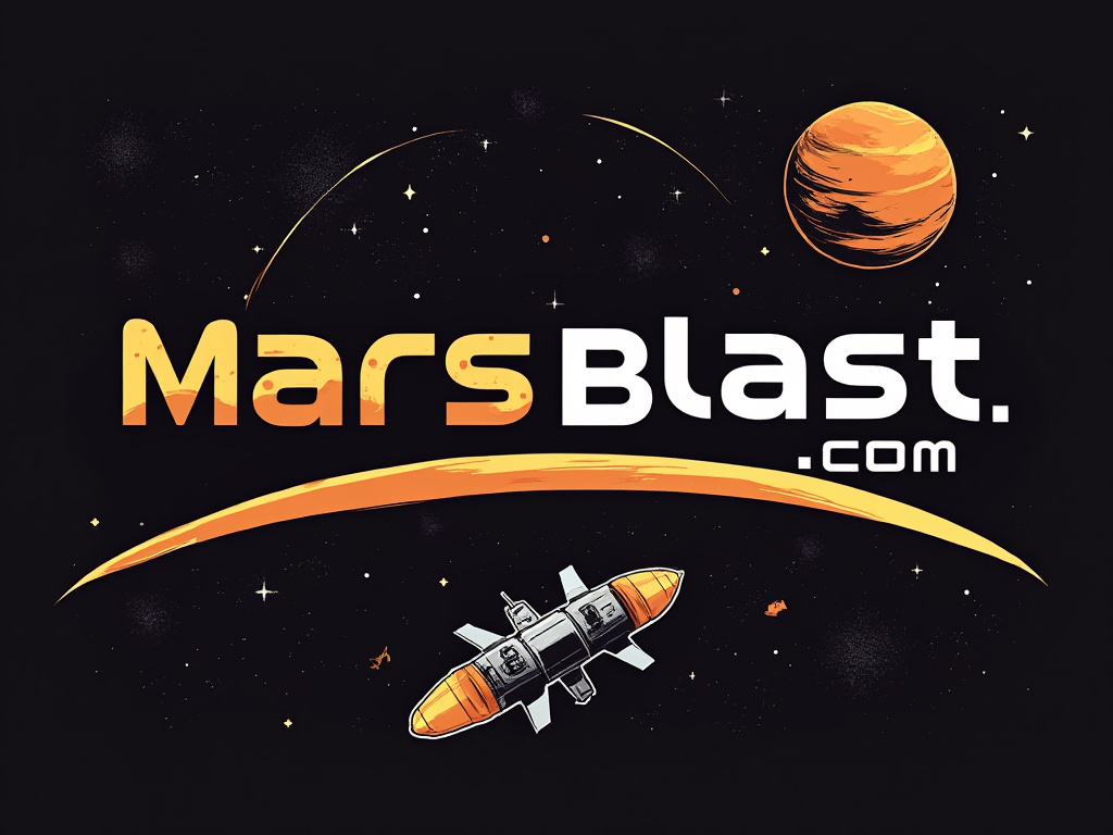 Logo for MarsBlast.com premium domain
