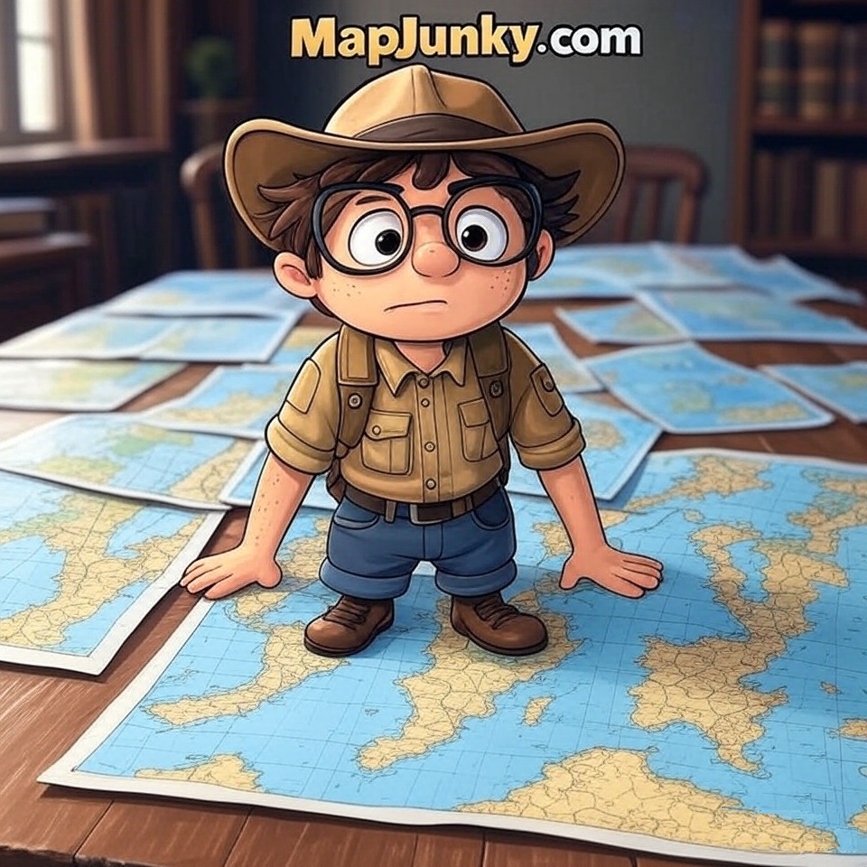Logo for MapJunky.com premium domain